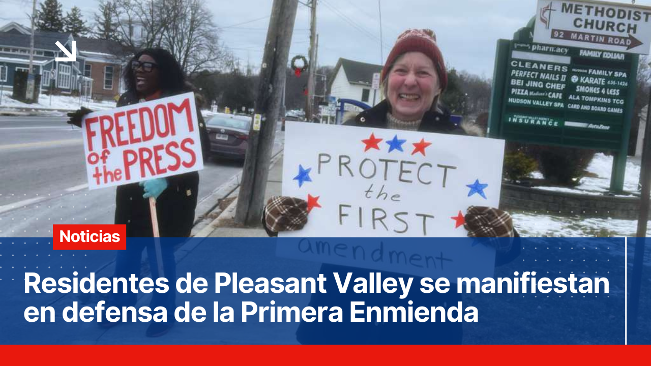 Residentes de Pleasant Valley se manifiestan en defensa de la Primera Enmienda 12345