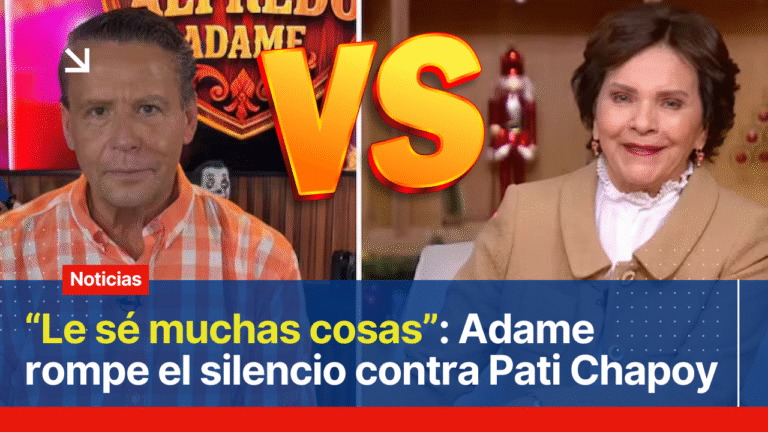 Afredo Adame habla de Pati Chapoy