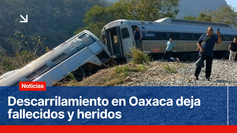 Descarrilamiento del tren en Oaxaca