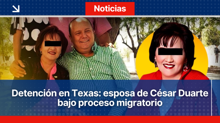 Detienen en Texas a esposa de César Duarte