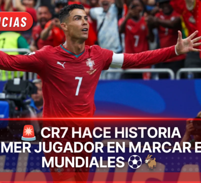 CR7 marca doblete ante Uzbekistán red black and white simple breaking news instagram post (33)