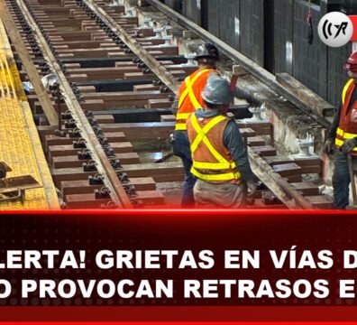 Trabajos de reparación en las vías del metro de la ciudad de Nueva York tras hallazgo de grietas.