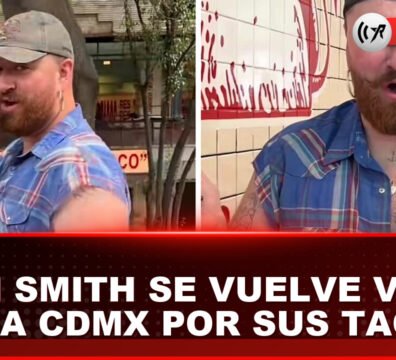 Sam Smith visitando una taquería en la colonia Roma de la Ciudad de México.