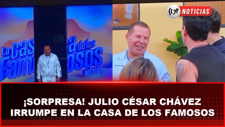 Julio César Chávez ingresando a La Casa de los Famosos México durante una visita especial