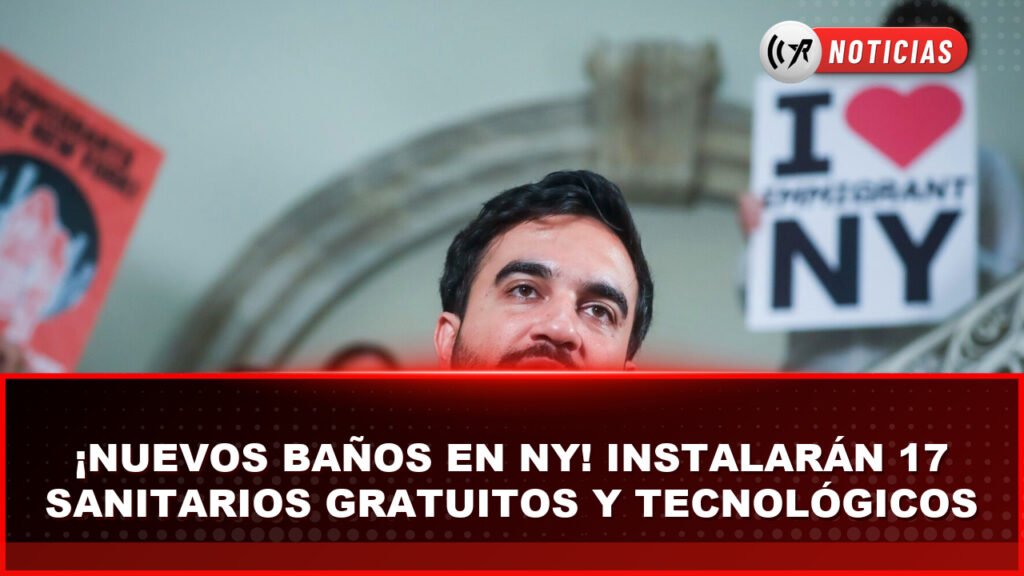 Nueva York instalará 17 nuevos baños públicos gratuitos con calefacción y acceso por app Módulo moderno de baño público autónomo instalado en un espacio público de Nueva York