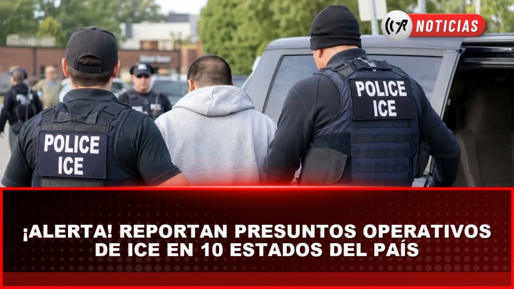 Reportan mapa de alertas comunitarias por presuntos operativos de ICE en 10 estados de EE. UU. Vehículo de seguridad y vigilancia en operativo migratorio en Estados Unidos.
